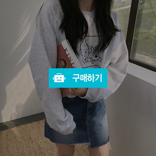 루즈핏 라운드 프린팅 맨투맨 / to 25 / 디비디비 / 구매하기 / 특가할인
