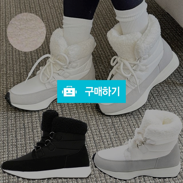 여성방한화 양털패치 키높이 털패딩부츠 4cm굽 여성방한부츠 여성패딩부츠 / 마리오탈라리코님의 스토어 / 디비디비 / 구매하기 / 특가할인