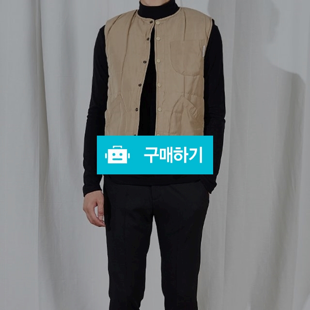 커플 양면 패딩 퀼팅 조끼 (블랙/베이지)  / 세번째단추님의 스토어 / 디비디비 / 구매하기 / 특가할인