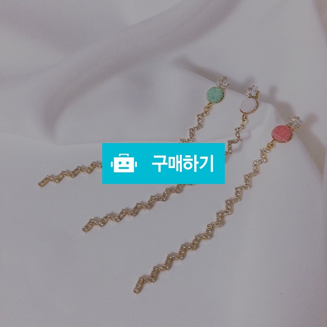 지그재그 롱드롭 실버 귀걸이 / 블링앤나 / 디비디비 / 구매하기 / 특가할인