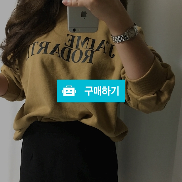 제이미 영문 여성 맨투맨 티셔츠 2color  _ 마룸9 / maroom9 마룸9 / 디비디비 / 구매하기 / 특가할인