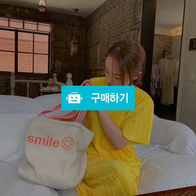 네온 스마일 에코백 (3colors) / 헤이요니 / 디비디비 / 구매하기 / 특가할인