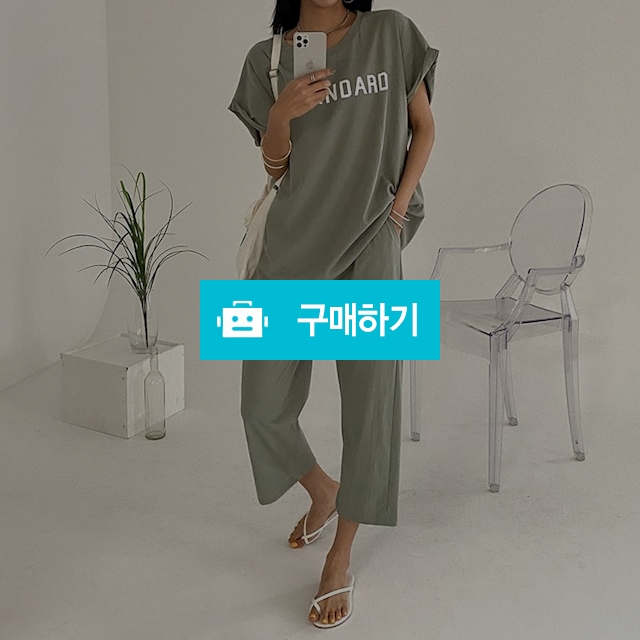 여성 빈티지 상하세트 롤업 반팔 밴딩 팬츠 편안한 코디 / 도도해닷컴 / 디비디비 / 구매하기 / 특가할인