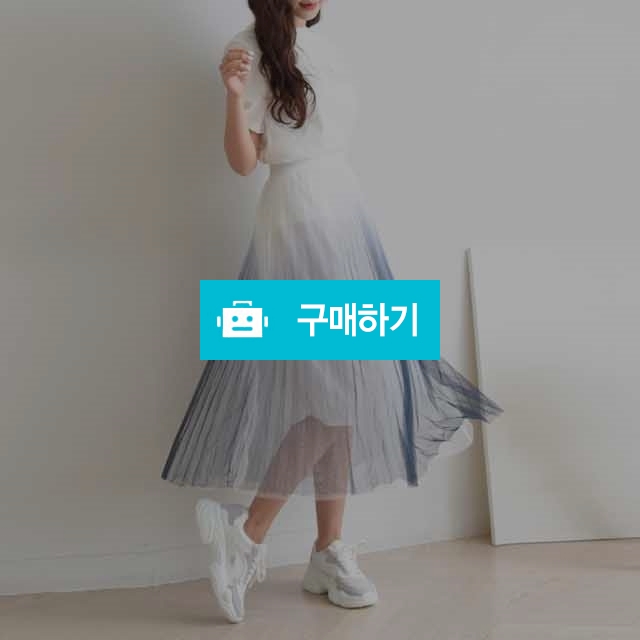 그라데이션 허리밴딩 쉬폰 플리츠 스커트 / 겟잇미 / 디비디비 / 구매하기 / 특가할인