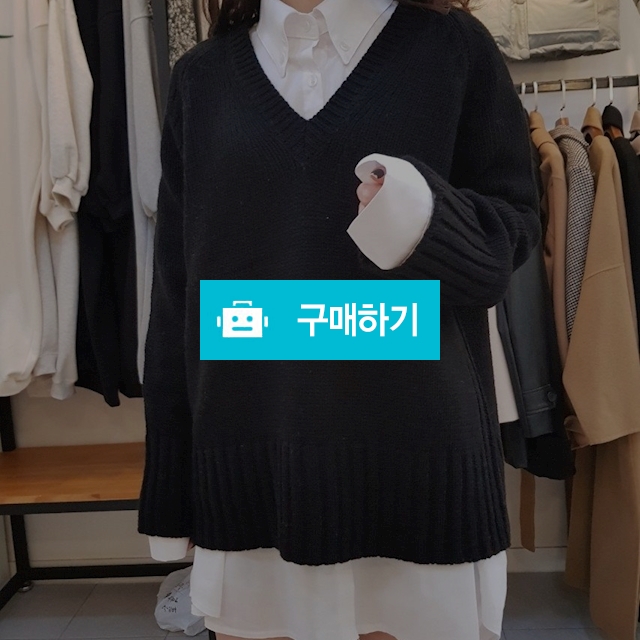 브이넥 울 니트 / 데일리초 / 디비디비 / 구매하기 / 특가할인