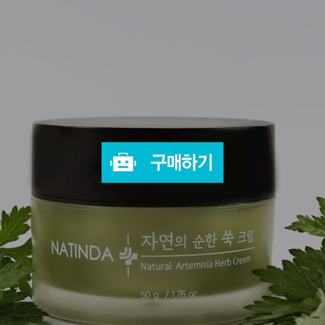 나틴다 자연 담은 순한 쑥크림 50g/얼굴 열감 진정 인진쑥 수분진정 카밍 영양크림 데일리크림 / NATINDA / 디비디비 / 구매하기 / 특가할인