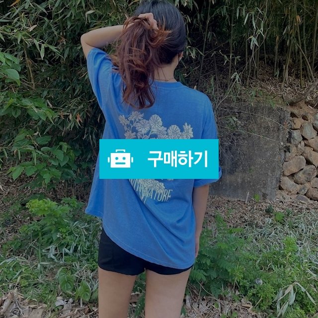 남녀공용 피그먼트 플라워 반팔 티셔츠 / 민클로즈 / 디비디비 / 구매하기 / 특가할인