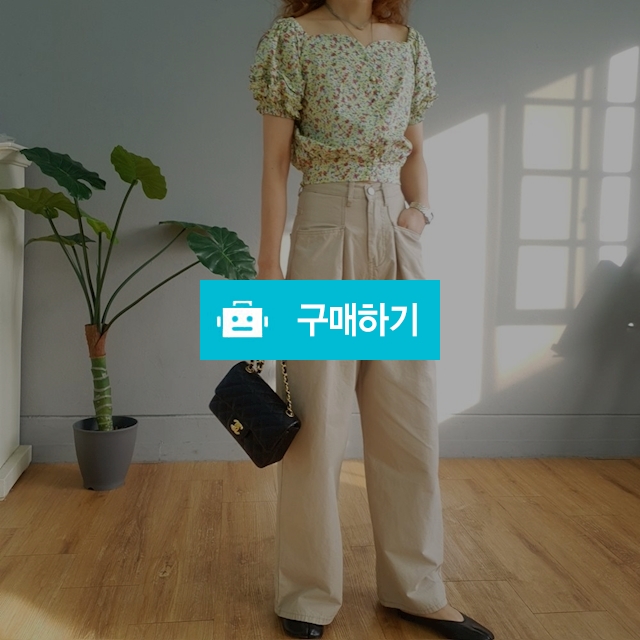 코튼 핀턱 일자핏 통 와이드 팬츠 / ullby님의 스토어 / 디비디비 / 구매하기 / 특가할인