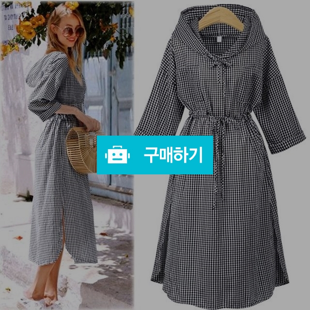 체크 후드 원피스 2XL 3XL 바로배송 / 타니야 / 디비디비 / 구매하기 / 특가할인