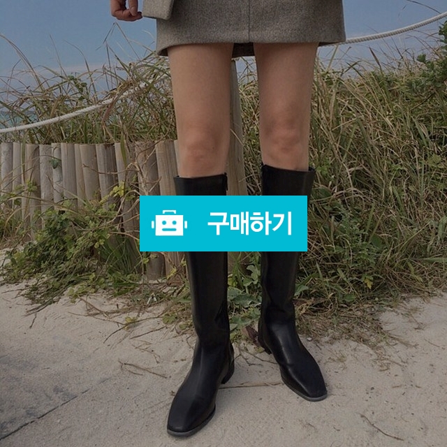 스퀘어 모던 롱 부츠 [블랙,브라운] / 엣모스피어 / 디비디비 / 구매하기 / 특가할인