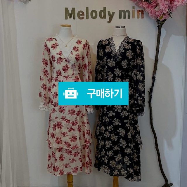 레이스 플라워 쉬폰 캉캉 롱원피스 / 민클로즈 / 디비디비 / 구매하기 / 특가할인