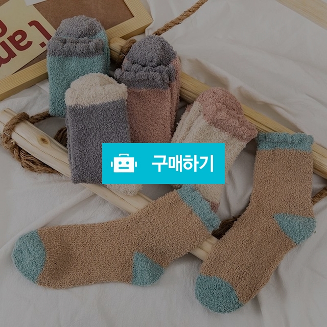 앤어바웃 5켤레 여성 모던 배색 수면양말 / 앤어바웃 / 디비디비 / 구매하기 / 특가할인