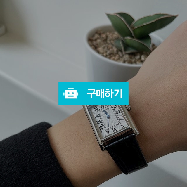 남자 여자 스퀘어 중저가 사각 가죽 손목 시계 / 어나더스토어 / 디비디비 / 구매하기 / 특가할인