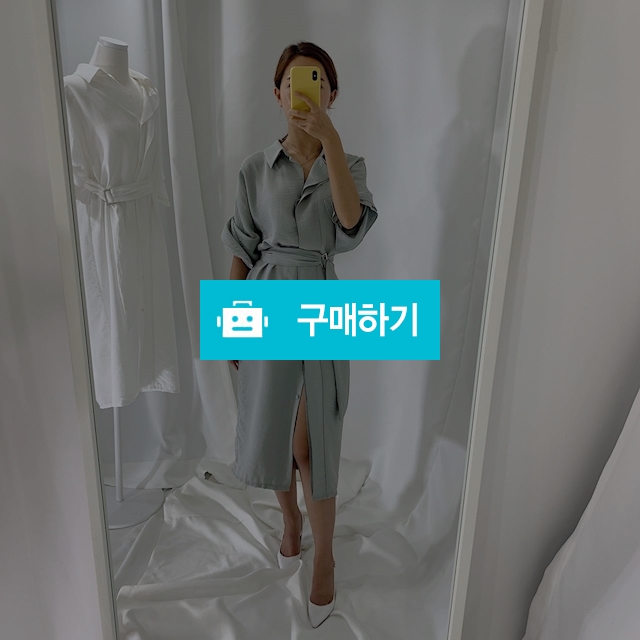 새틴 스트랩 롱 셔츠 원피스 / 비쇼님의 스토어 / 디비디비 / 구매하기 / 특가할인
