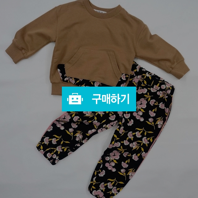 베이지 꽃바지 상하세트 / 밤비노 앤 밤비나 / 디비디비 / 구매하기 / 특가할인