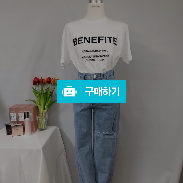 데일리 영문 레터링 반팔 티셔츠 / 아이이뻐라 / 디비디비 / 구매하기 / 특가할인