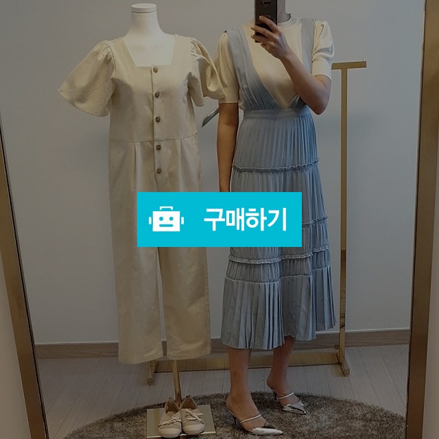 여신 플레어 플리츠 멜빵 파스텔 원피스 / baglemarket님의 스토어 / 디비디비 / 구매하기 / 특가할인