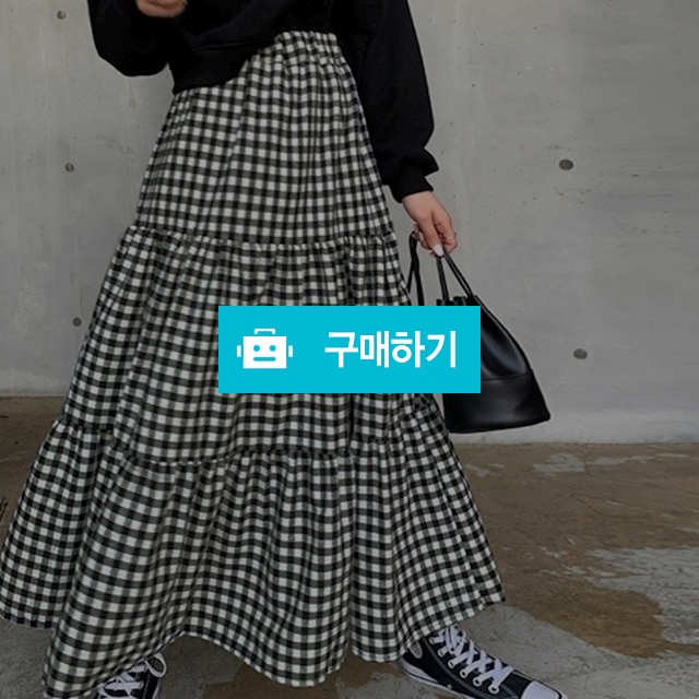 봄 고방 체크 캉캉 스커트 / 쏘울미의 톡톡 스타일 / 디비디비 / 구매하기 / 특가할인