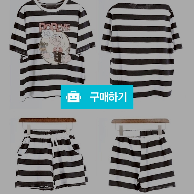 뽀빠이 단가라 반바지 세트 / J2 wannabe / 디비디비 / 구매하기 / 특가할인
