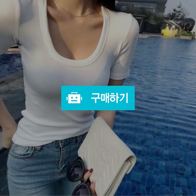 U넥 내츄럴 반팔 티셔츠 / 장위동홍당무님의 스토어 / 디비디비 / 구매하기 / 특가할인