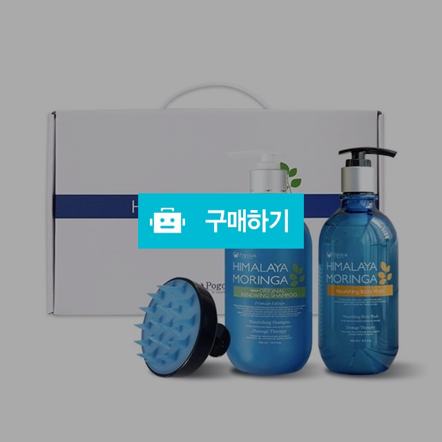 포고니아 히말라야 모링가 선물세트 / 샴푸 바디워시 두피브러쉬 3종 / 릴리트 / 디비디비 / 구매하기 / 특가할인