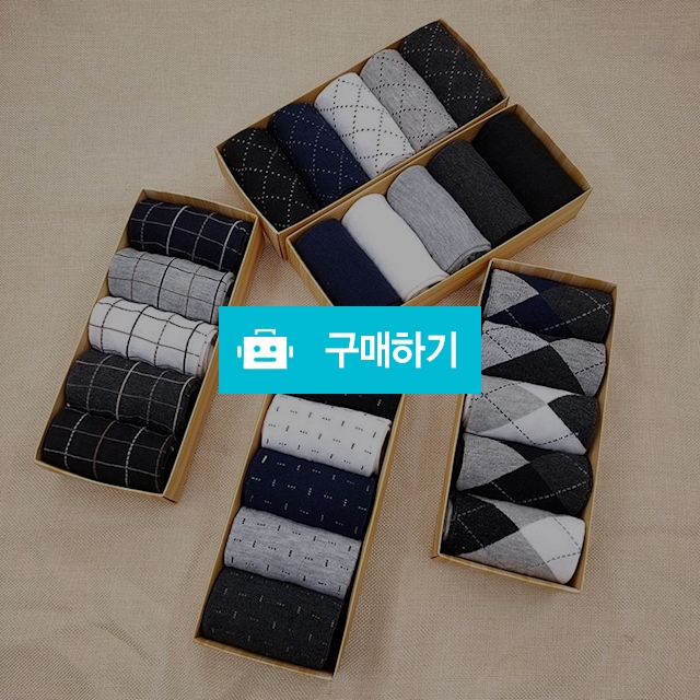 [SOC-024] 남성용 부드러운 신사 중목 양말 박스 패키지 5켤레 세트 구성 / Gscott / 디비디비 / 구매하기 / 특가할인