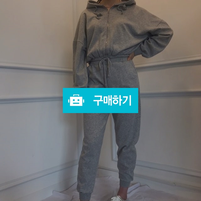 후드 면 허리 밴딩 점프 수트 / 라벨르스타일 / 디비디비 / 구매하기 / 특가할인