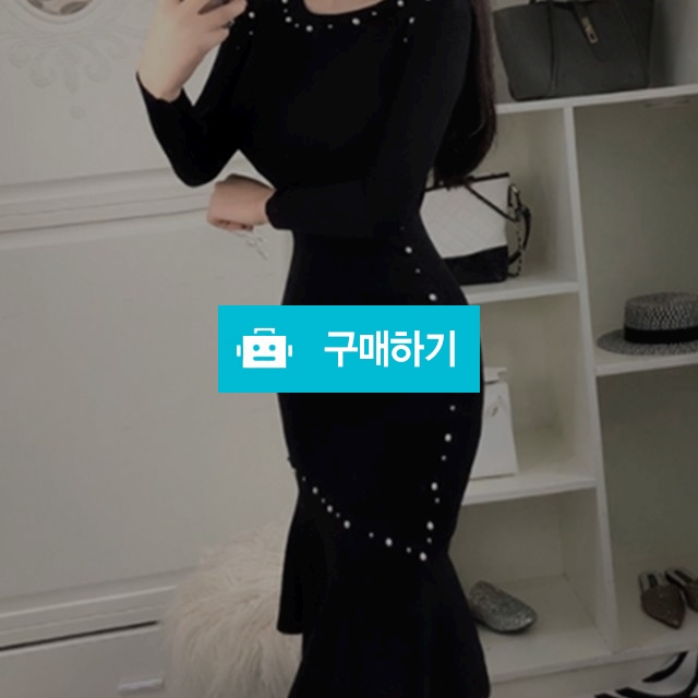  [CP024]밑단 언발 진주장식 슬림원피스 / 더옐로우샵 / 디비디비 / 구매하기 / 특가할인