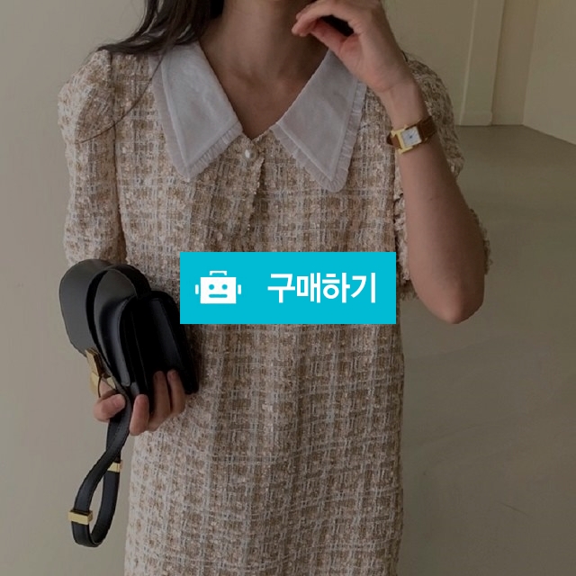 연말룩 카라 트위드 체크 원피스 / Wonlop원럽님의 스토어 / 디비디비 / 구매하기 / 특가할인