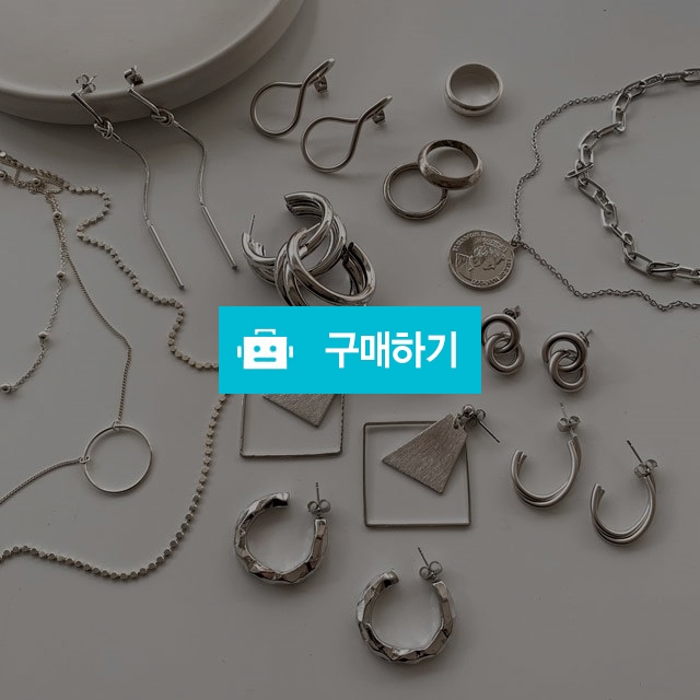 데일리 심플볼드 실버 귀걸이 목걸이 반지 / 뷰랩 스토어 / 디비디비 / 구매하기 / 특가할인