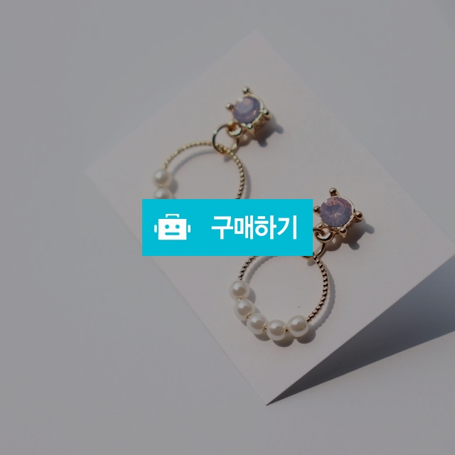 데일리 진주 큐빅 파스텔 패션 드롭 귀걸이 / 제니베니블링 / 디비디비 / 구매하기 / 특가할인
