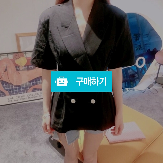 린넨 반팔자켓 / 현퍼플 / 디비디비 / 구매하기 / 특가할인