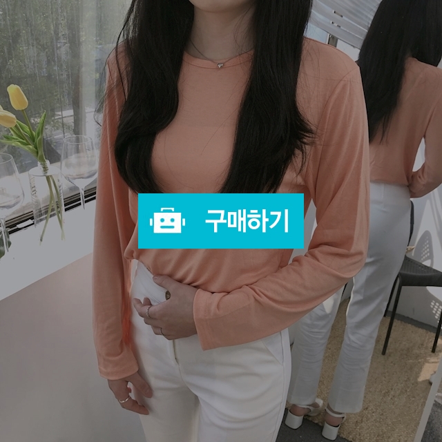 라운드 베이직 무지 긴팔 티셔츠 / to 25 / 디비디비 / 구매하기 / 특가할인