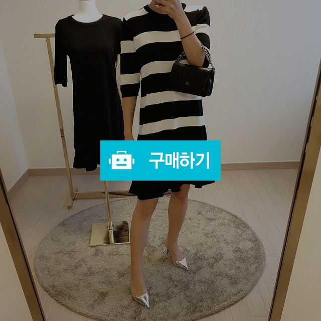 스트라이프 시스루 라운드 프릴 미디 원피스 / baglemarket님의 스토어 / 디비디비 / 구매하기 / 특가할인
