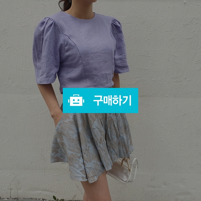 핀턱 린넨 퍼프 와이드 블라우스 / 옹드로이님의 스토어 / 디비디비 / 구매하기 / 특가할인