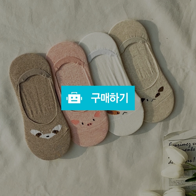 [국내생산] 5켤레/10켤레 여성 특허 이중잠금 동물 덧신/페이크삭스 양말 / 앤어바웃 / 디비디비 / 구매하기 / 특가할인