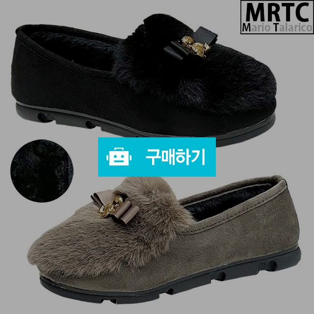 마리오탈라리코 스웨이드 밍크 리본 털슬립온 2cm굽 여성방한화 털실내화 / 마리오탈라리코님의 스토어 / 디비디비 / 구매하기 / 특가할인