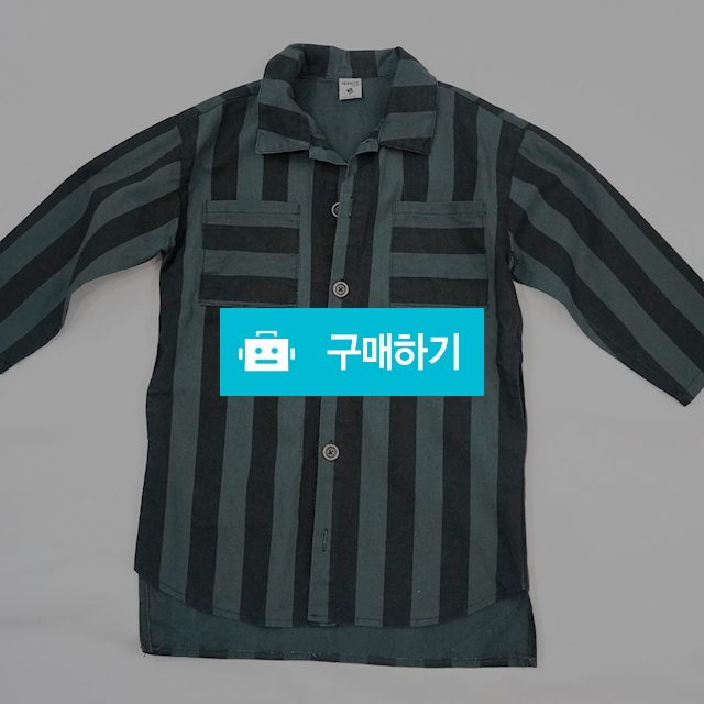 카키 스트라이프 셔츠형 자켓 / 밤비노 앤 밤비나 / 디비디비 / 구매하기 / 특가할인