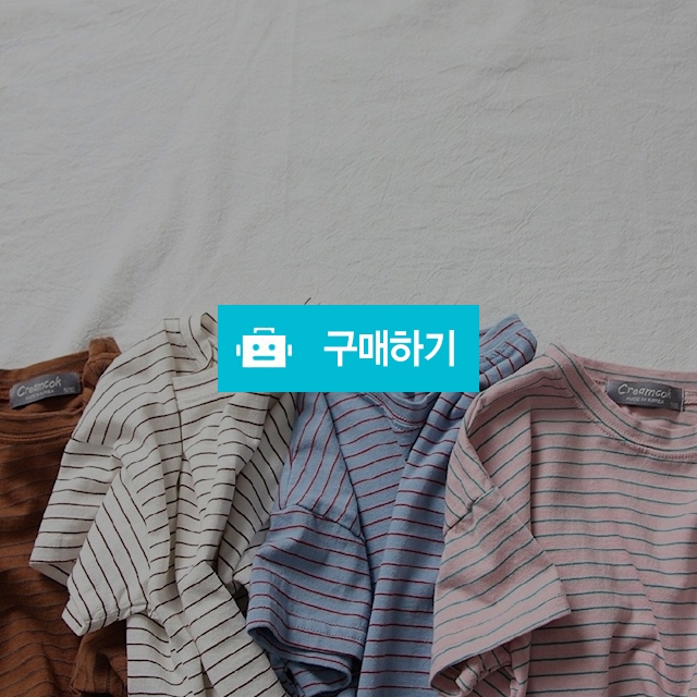 재고세일 감성뿜뿜스트라이프티셔츠 / 루리엠 / 디비디비 / 구매하기 / 특가할인