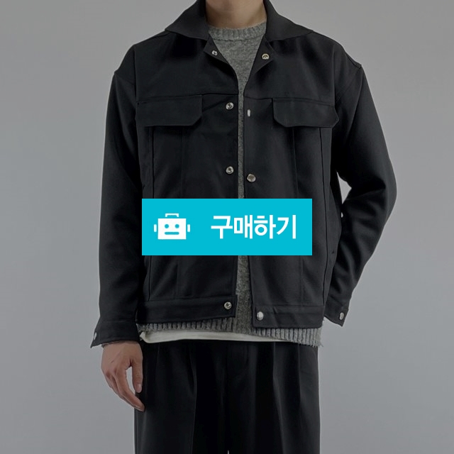 남자 봄 가을 간절기 아우터 트러커 트윌 숏 크롭 미니멀 고급 자켓 / 어나더스토어 / 디비디비 / 구매하기 / 특가할인