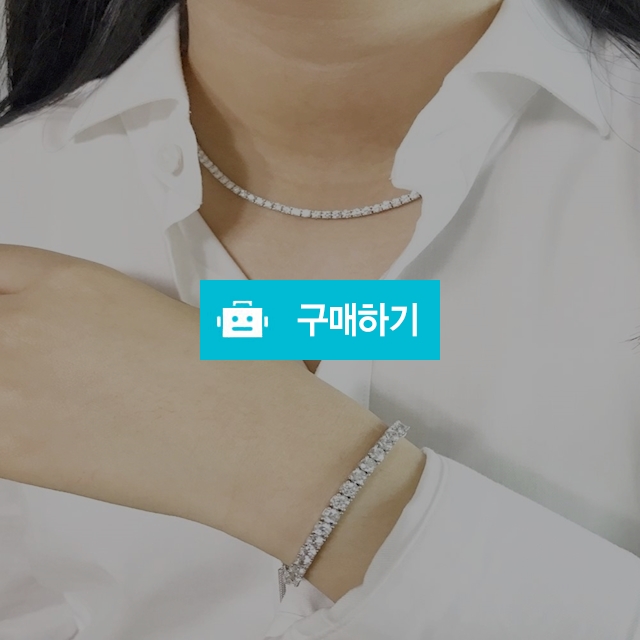 4발 테니스 큐빅 헤라 은목걸이 925실버 럭셔리한 여자 베스트목걸이 커플 부모님생신 / 차차실버 / 디비디비 / 구매하기 / 특가할인