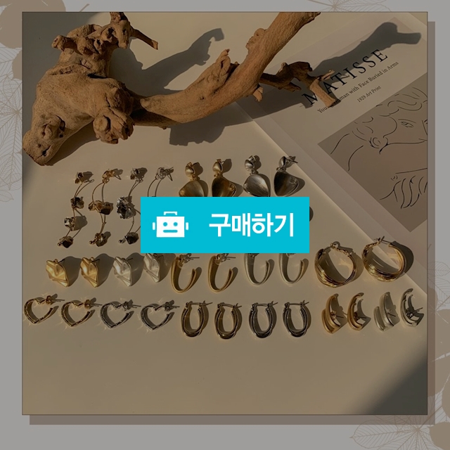 빈티지 가을 롱 드롭 링 귀걸이  / 뷰랩 스토어 / 디비디비 / 구매하기 / 특가할인