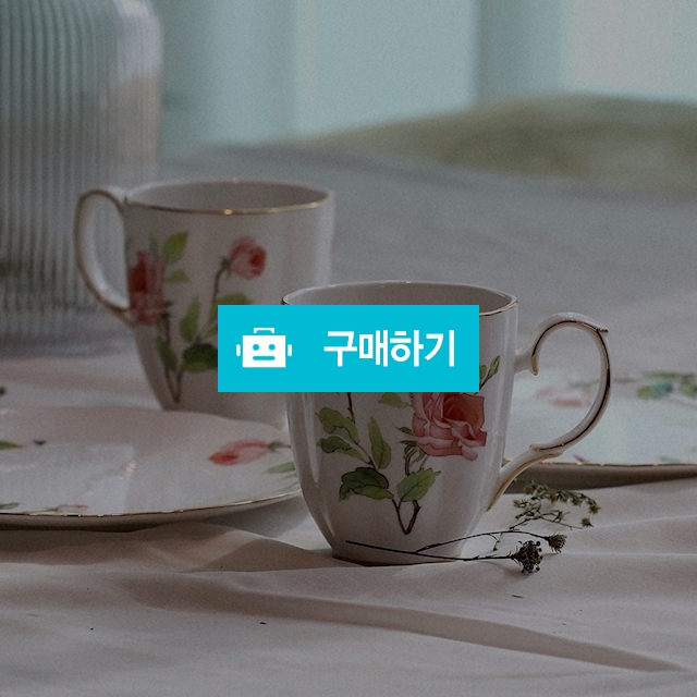 (티로직) 로즈가든 골드림 머그 2p/독일 티웨어 브랜드 / maxplus / 디비디비 / 구매하기 / 특가할인