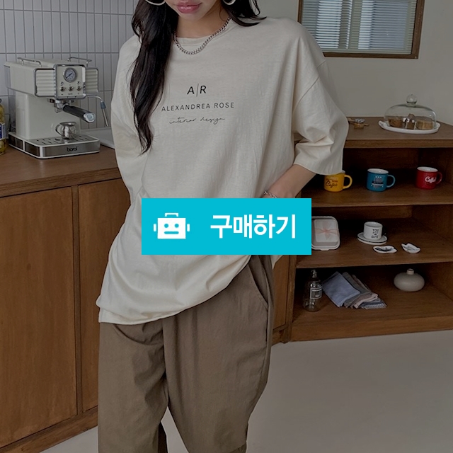 여성 반팔 소매 그래픽 레터링 티셔츠 / 도도해닷컴 / 디비디비 / 구매하기 / 특가할인