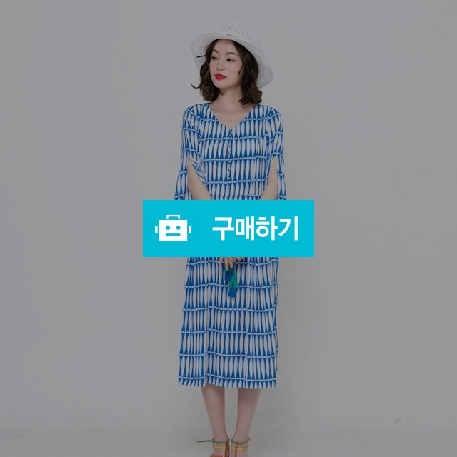 [콜랍] Gold Button Point Dress_BLUE / 포틴데이즈 / 디비디비 / 구매하기 / 특가할인