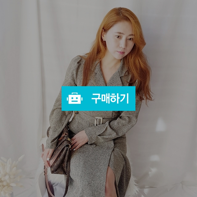 하객룩 트위드 트렌치 롱원피스 / 라비융 RaviYung / 디비디비 / 구매하기 / 특가할인