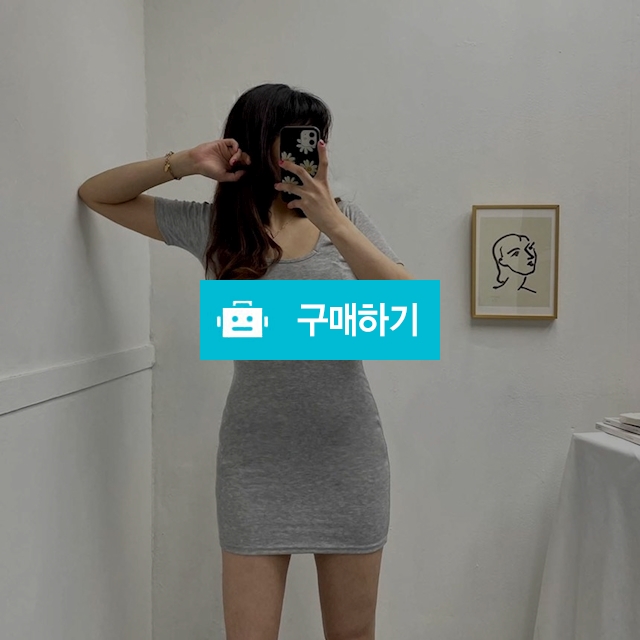 [기장선택] 무지 슬림핏 스판 스퀘어넥 원피스 / 민클로즈 / 디비디비 / 구매하기 / 특가할인