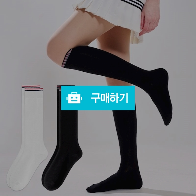 앤어바웃 1켤레/4켤레 여성 프레피 라인 니삭스 양말 / 앤어바웃 / 디비디비 / 구매하기 / 특가할인