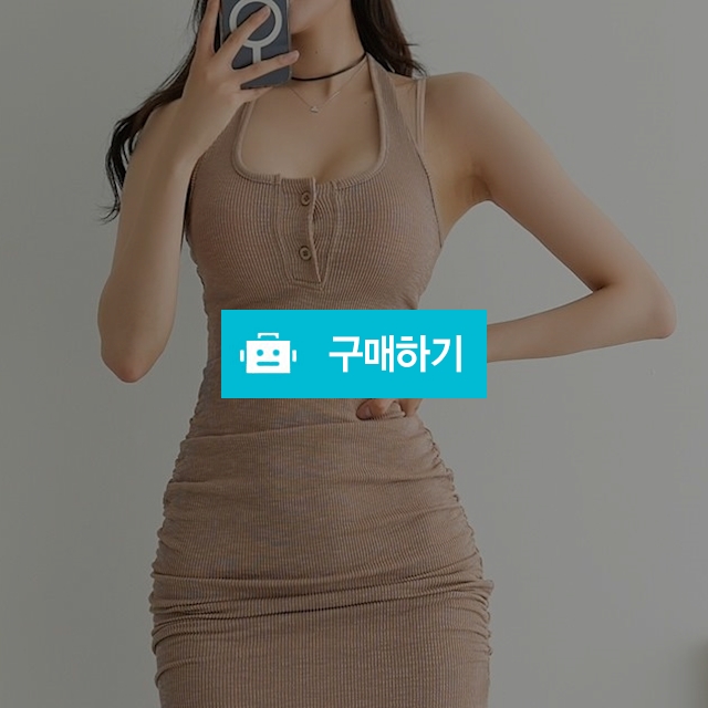 나시 헨리넥 슬림 미니 원피스 OPS 3컬러 데이트룩 / 블루빔 / 디비디비 / 구매하기 / 특가할인