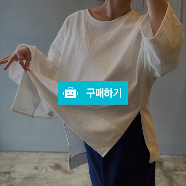 루즈핏 언발 트임 티셔츠 / 샵일공일 / 디비디비 / 구매하기 / 특가할인
